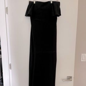 Black strapless Bridesmaid dress